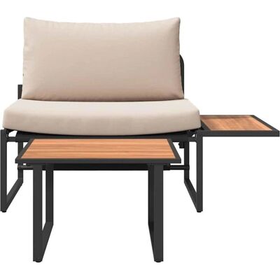 vidaXL Taupe Garten-Esstisch - Garden Dining Set vidaXL Taupe Garten-Esstisch - Garden Dining Set