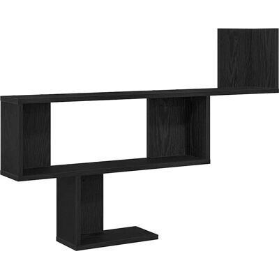 vidaXL Wandregal Schwarz Eichen-Optik 100x15x70 cm Holzwerkstoff - Wandregal vidaXL Wandregal Schwarz Eichen-Optik 100x15x70 cm Holzwerkstoff - Wandregal