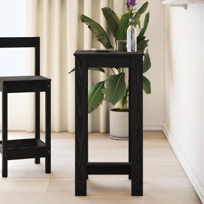 Vidaxl Black Wood Modern Dining Table - Dining Table Vidaxl Black Wood Modern Dining Table - Dining Table