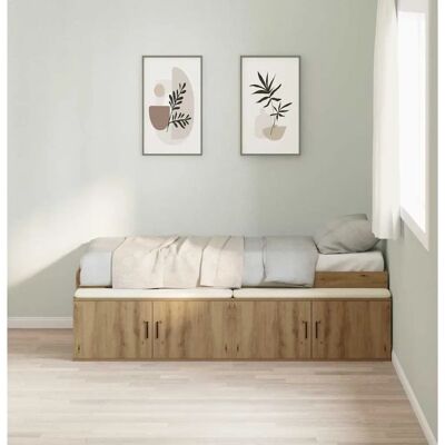 Vidaxl Bettgestell - Modern, Rechteckig, Braun Vidaxl Bettgestell - Modern, Rechteckig, Braun