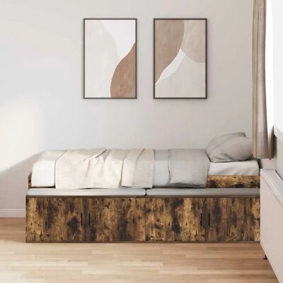 Vidaxl Bett mit Stauraum - Modern, Braun, Rechteckig - Bett Vidaxl Bett mit Stauraum - Modern, Braun, Rechteckig - Bett