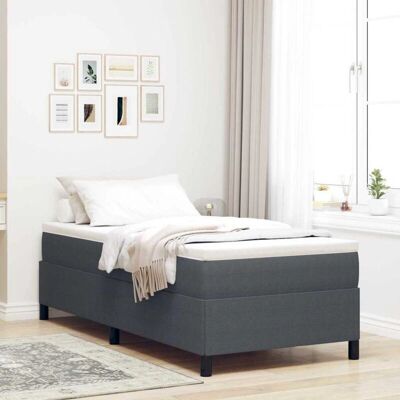 Vidaxl Dunkelgraues 90x200cm Bettgestell aus Corduroy Vidaxl Dunkelgraues 90x200cm Bettgestell aus Corduroy