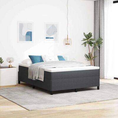 Vidaxl Dunkelgraues 140x200 cm Bettgestell - Moderner Stauraum Vidaxl Dunkelgraues 140x200 cm Bettgestell - Moderner Stauraum