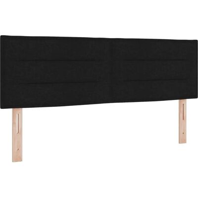 vidaXL Hoofdbord Lines Design Zwart - 144 x 7 x 78 cm, 144 x 7 x 88 cm vidaXL Hoofdbord Lines Design Zwart - 144 x 7 x 78 cm, 144 x 7 x 88 cm