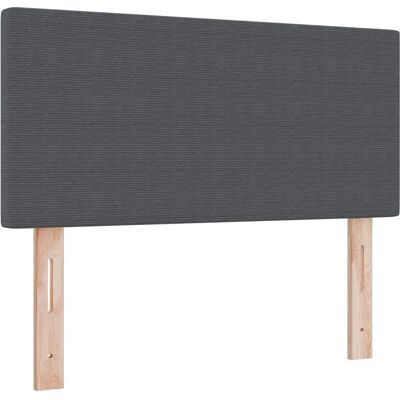 vidaXL Donkergrijze Hoofdbord - 90 x 40 x 5 cm - Modern Gestoffeerd vidaXL Donkergrijze Hoofdbord - 90 x 40 x 5 cm - Modern Gestoffeerd