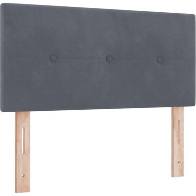 vidaXL Headboard Dark Grey Velvet 90 x 40 x 7 cm - Headboard vidaXL Headboard Dark Grey Velvet 90 x 40 x 7 cm - Headboard