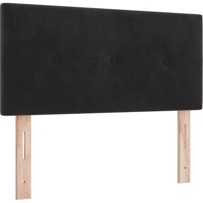 vidaXL Headboard with Button Stitching Black - Headboard - Black - 90 x 40 x 7 cm vidaXL Headboard with Button Stitching Black - Headboard - Black - 90 x 40 x 7 cm