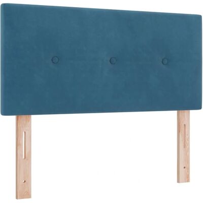 vidaXL Headboard With Buttons Upholstered Dark Blue 90 cm Velvet Navy - Headboard vidaXL Headboard With Buttons Upholstered Dark Blue 90 cm Velvet Navy - Headboard
