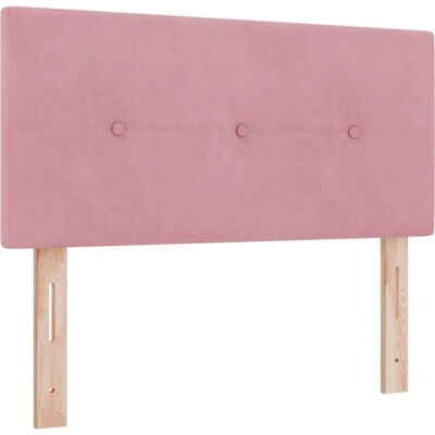 vidaXL Roze Fluwelen Hoofdbord - 100 x 40 x 7 cm - Slaapkamer Decoratie vidaXL Roze Fluwelen Hoofdbord - 100 x 40 x 7 cm - Slaapkamer Decoratie