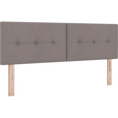 vidaXL Headboard Taupe Button Stitching 160cm Fabric - Headboard vidaXL Headboard Taupe Button Stitching 160cm Fabric - Headboard
