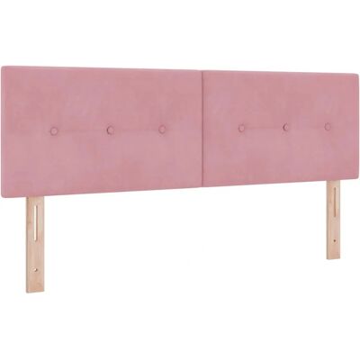 vidaXL Roze Fluwelen Hoofdbord met Knoppen - 160 cm - Hoofdbord vidaXL Roze Fluwelen Hoofdbord met Knoppen - 160 cm - Hoofdbord
