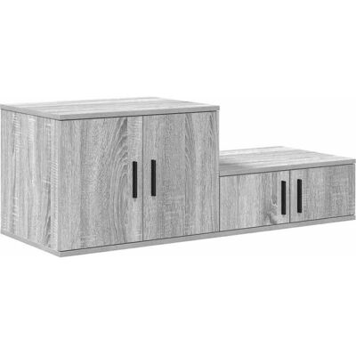 Armoire de rangement VidaXL Gris Sonoma 103x41x40 cm Bois - Armoire de stockage - Publicité Armoire de rangement VidaXL Gris Sonoma 103x41x40 cm Bois - Armoire de stockage - Publicité