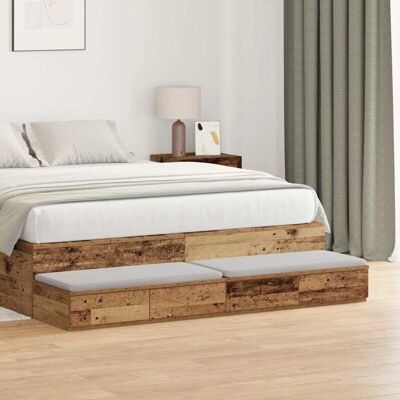 VIDAXL - Old Wood Nightstand - Rustik - Nightstand VIDAXL - Old Wood Nightstand - Rustik - Nightstand