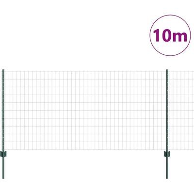 vidaXL Euro Tuinhek 1x10 m Groen - Tuinhek vidaXL Euro Tuinhek 1x10 m Groen - Tuinhek
