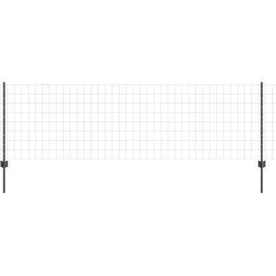 vidaXL Euro-Zaun mit 5 U-Posts Grau - Zaun vidaXL Euro-Zaun mit 5 U-Posts Grau - Zaun
