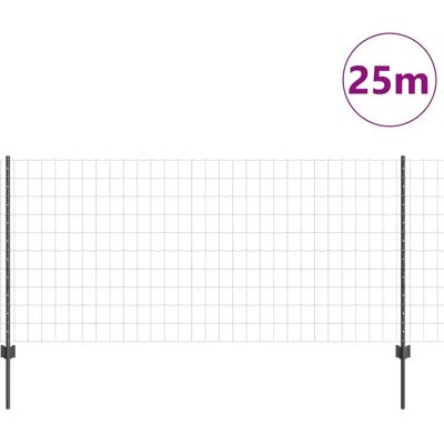 Vidaxl Gartengitter-Set - Grau Metall Draht, Kunststoff Vidaxl Gartengitter-Set - Grau Metall Draht, Kunststoff