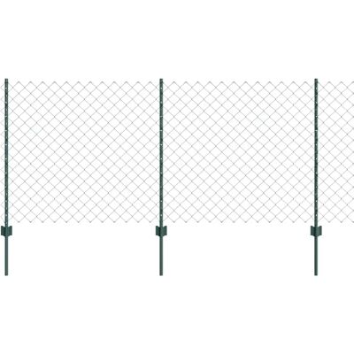 vidaXL Grüne Kettzaun-Set 10m - Zaun vidaXL Grüne Kettzaun-Set 10m - Zaun