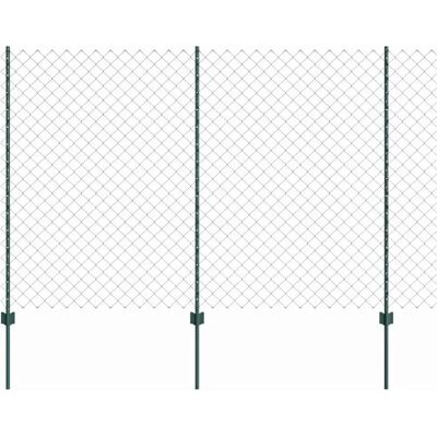 Ensemble de Clôture de Jardin Vidaxl 2 Vert Métal 25x1.5 m Ensemble de Clôture de Jardin Vidaxl 2 Vert Métal 25x1.5 m