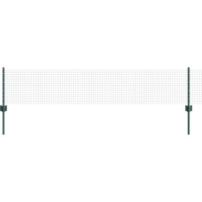 vidaXL Welding Wire Fence - Green - 0.4x10 m - Steel - U Posts vidaXL Welding Wire Fence - Green - 0.4x10 m - Steel - U Posts
