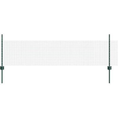 vidaXL Gartenzaundset aus 2 grüner verzinkter Stahl 10 x 0,5 m vidaXL Gartenzaundset aus 2 grüner verzinkter Stahl 10 x 0,5 m