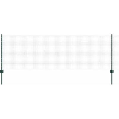 vidaXL Gewebter Drahtzaun - 0,8x10m Grün Stahl - Außenzaun vidaXL Gewebter Drahtzaun - 0,8x10m Grün Stahl - Außenzaun