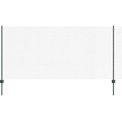 vidaXL Grün Drahtzaun mit 5 U-Pfosten 1.2x10 m - Zaun vidaXL Grün Drahtzaun mit 5 U-Pfosten 1.2x10 m - Zaun