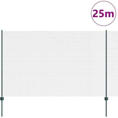 vidaXL Schweißdrahtzaun 1.6x25 m Grün - Zaun vidaXL Schweißdrahtzaun 1.6x25 m Grün - Zaun