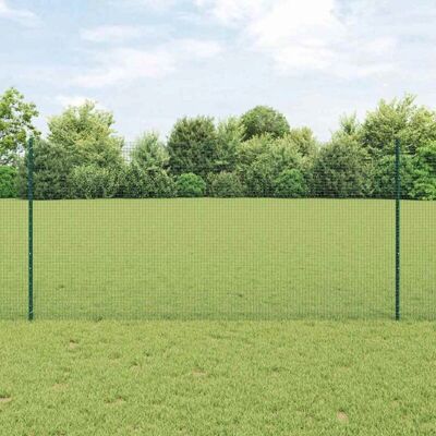 vidaXL Gartenzaun mit 22 U-Posten - Grün - 1,2x50 m vidaXL Gartenzaun mit 22 U-Posten - Grün - 1,2x50 m