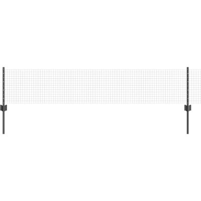 vidaXL Stahl-Geschweißter Drahtzaun - 5 U Pfosten, 0,4x10 m - Outdoor Sicherheit vidaXL Stahl-Geschweißter Drahtzaun - 5 U Pfosten, 0,4x10 m - Outdoor Sicherheit