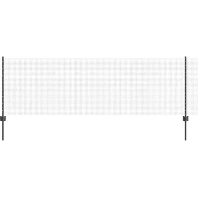 vidaXL Zaun mit 22 Pfosten Grau 0.8x50 m Stahl - Zaun vidaXL Zaun mit 22 Pfosten Grau 0.8x50 m Stahl - Zaun