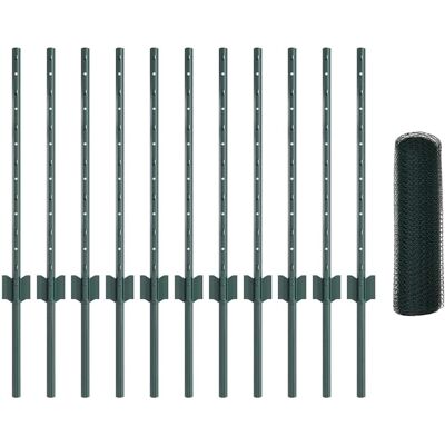 Vladxal Grüner Gartenzaun Set - Langlebig, UV-Beständig, Einfach zu Montieren Vladxal Grüner Gartenzaun Set - Langlebig, UV-Beständig, Einfach zu Montieren