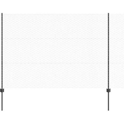 vidaXL Gartengitter Set Grau - Langlebige Stahl-Grenze für draußen vidaXL Gartengitter Set Grau - Langlebige Stahl-Grenze für draußen