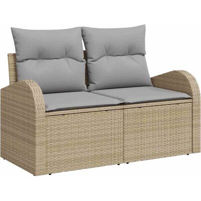 Vidaxl Garten 2-Sitzer Rattansofa Vidaxl Garten 2-Sitzer Rattansofa