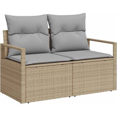 Vidaxl Gartensofa 2-Sitzer Beige Grau Unterstützt 200kg - Gartensofa Vidaxl Gartensofa 2-Sitzer Beige Grau Unterstützt 200kg - Gartensofa