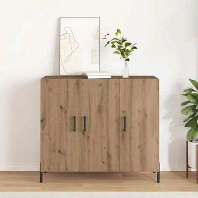 Vidaxl Artisan Roble 90x34x80cm Skab - Møbler Vidaxl Artisan Roble 90x34x80cm Skab - Møbler