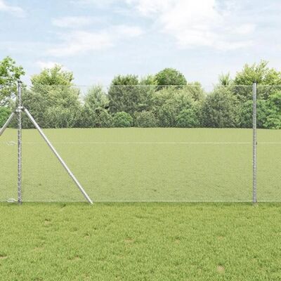 VIDAXL Tuinhek - 1.2x10 m Zeskantige Stalen Barrière VIDAXL Tuinhek - 1.2x10 m Zeskantige Stalen Barrière
