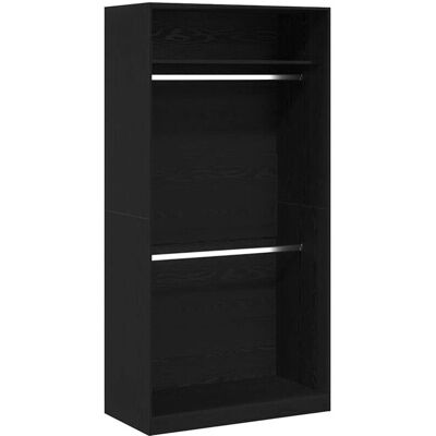 vidaXL Garderobekast Set - Zwart, Modern, Ruim vidaXL Garderobekast Set - Zwart, Modern, Ruim