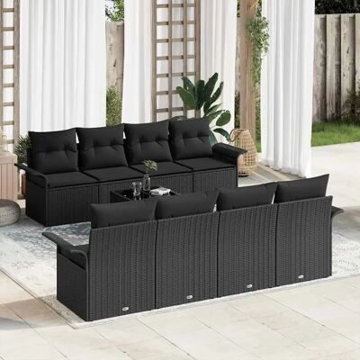 Marke Modell - Gartensofa-Set mit Kissen - Outdoor-Möbel Marke Modell - Gartensofa-Set mit Kissen - Outdoor-Möbel