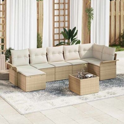 Beige Modular Garden Sofa Set - Garden Sofa Set Beige Modular Garden Sofa Set - Garden Sofa Set