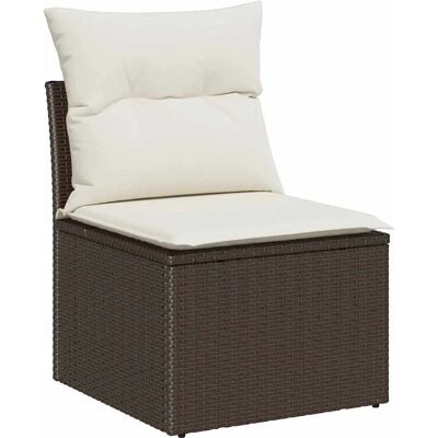 vidaXL Gartensofagarnitur - Modulare wetterfeste Kissen - Für 5 Personen vidaXL Gartensofagarnitur - Modulare wetterfeste Kissen - Für 5 Personen