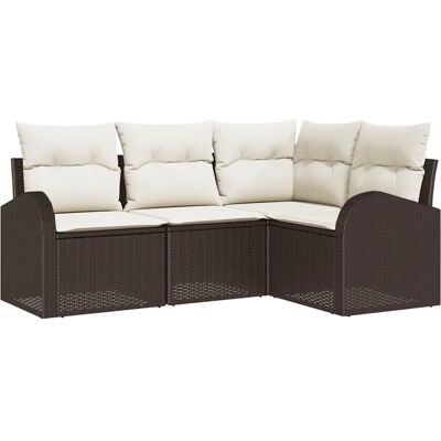 Vidaxl Gartensofa-Set - Vierteilige modulare Outdoor-Möbel Vidaxl Gartensofa-Set - Vierteilige modulare Outdoor-Möbel