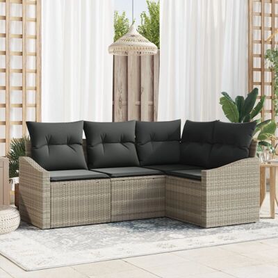 Vidaxl Gartensofa-Set - Wetterfester Poly-Rattan, Komfortabel, Modular Vidaxl Gartensofa-Set - Wetterfester Poly-Rattan, Komfortabel, Modular