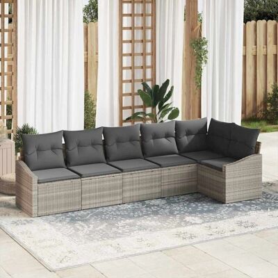 Vidaxl Gartensofa-Set - Modulares Outdoor-Möbel mit Kissen Vidaxl Gartensofa-Set - Modulares Outdoor-Möbel mit Kissen
