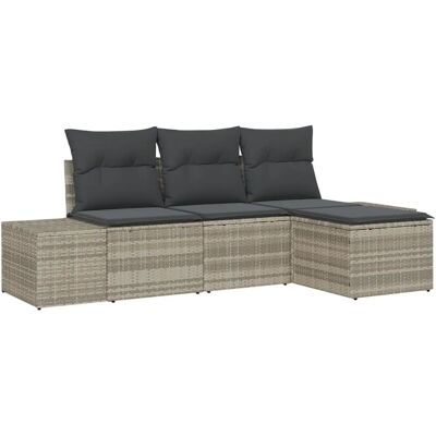 Vidaxl Gartensofa-Set - Modulares, UV-beständiges, 4-Sitzer Vidaxl Gartensofa-Set - Modulares, UV-beständiges, 4-Sitzer