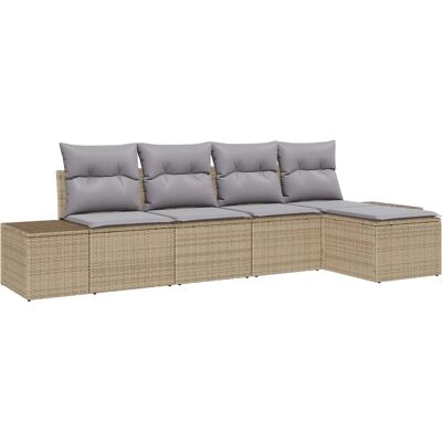 Sonniges Beige Gartensofa-Set - Gartensofa-Set Sonniges Beige Gartensofa-Set - Gartensofa-Set
