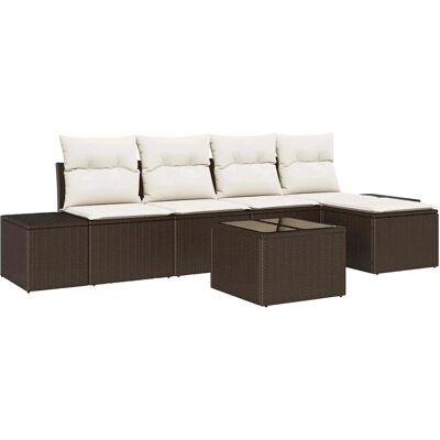 Vidaxl - Zestaw mebli ogrodowych 5-częściowy Szary Rattan - Nowoczesne Meble Ogrodowe Vidaxl - Zestaw mebli ogrodowych 5-częściowy Szary Rattan - Nowoczesne Meble Ogrodowe