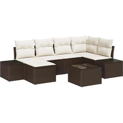 Sunset Garten 6-teiliges Grau Poly Rattan Sofa Set - Gartenmöbel Sunset Garten 6-teiliges Grau Poly Rattan Sofa Set - Gartenmöbel