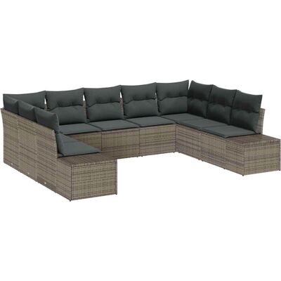 Poly Rattan Gartensofa Set - 9 Sitzplätze - Outdoormöbel Poly Rattan Gartensofa Set - 9 Sitzplätze - Outdoormöbel