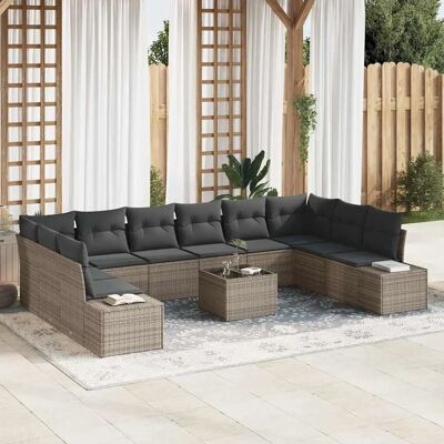 VidaXL Garten-Sofaset - 10-teiliges Modulmöbelset VidaXL Garten-Sofaset - 10-teiliges Modulmöbelset