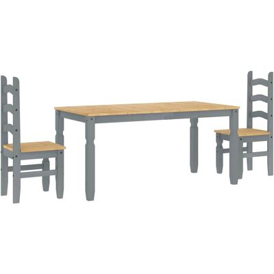 VidaXL Kiefernholz Esszimmer-Set - Rustik Stil - Möbel für Esszimmer VidaXL Kiefernholz Esszimmer-Set - Rustik Stil - Möbel für Esszimmer